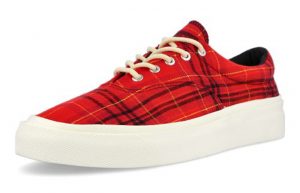 Converse Skidgrip OX Twisted Plaid Red 169219C 02