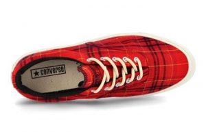 Converse Skidgrip OX Twisted Plaid Red 169219C 04