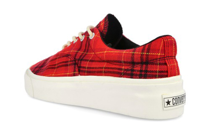 Converse Skidgrip OX Twisted Plaid Red 169219C 05