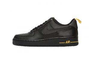 JD Exclusive Nike Air Force 1 07 LV8 Black Yellow 01