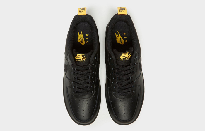 JD Exclusive Nike Air Force 1 07 LV8 Black Yellow 03