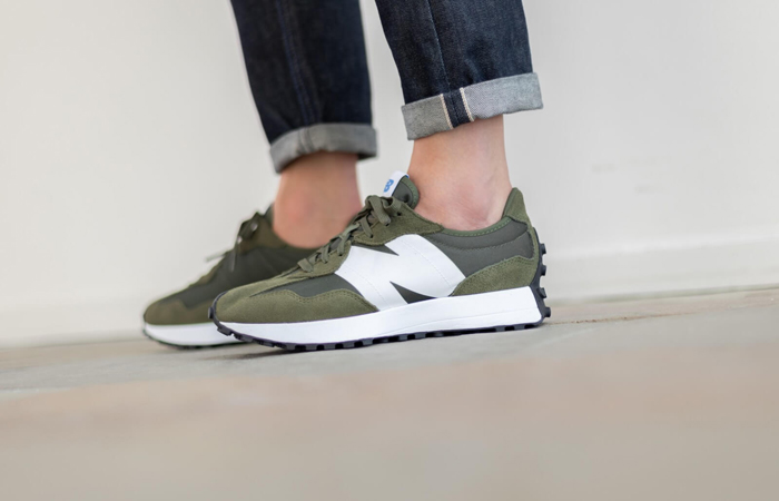 new balance 327 women's oak leaf green