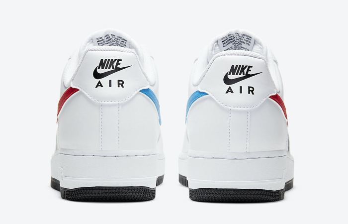 red and blue tick air force