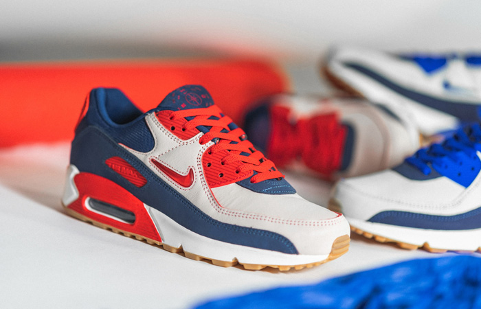 Nike Air Max 90 Home and Away Red Royal Blue CJ0611-101