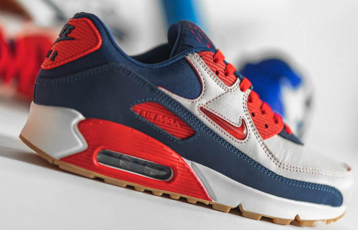 Nike Air Max 90 Home and Away Red Royal Blue CJ0611-101