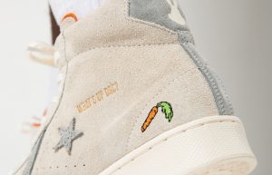 Bugs Bunny Converse Pro Leather High Top Egret 169223C on foot 03
