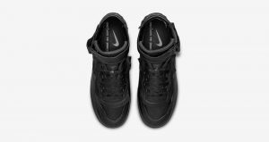 COMME des GARÇONS And Nike Air Force 1 Black Receives A Leather Texture! 03