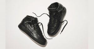 COMME des GARÇONS And Nike Air Force 1 Black Receives A Leather Texture!