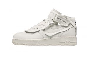 Comme des Garcons Nike Air Force 1 Mid White DC3601-100 01