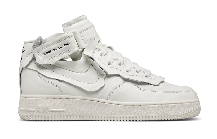 Comme des Garcons Nike Air Force 1 Mid White DC3601-100 06