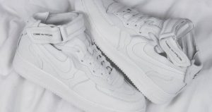 Few Exclusive Glance Look Of COMME des GARCONS Nike Air Force 1 Mid 02