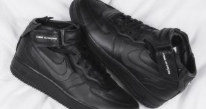 Few Exclusive Glance Look Of COMME des GARCONS Nike Air Force 1 Mid 05