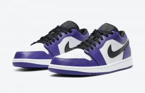 Jordan 1 Low White Court Purple 553558-500 05