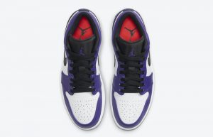 Jordan 1 Low White Court Purple 553558-500 07