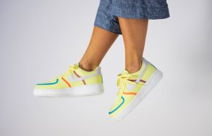 Nike Air Force 1 LX Light Lime CK6572-700 on foot 01