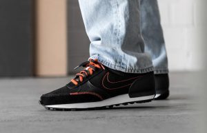 Nike Daybreak Type N.354 Black Orange DA4654-002 on foot 02