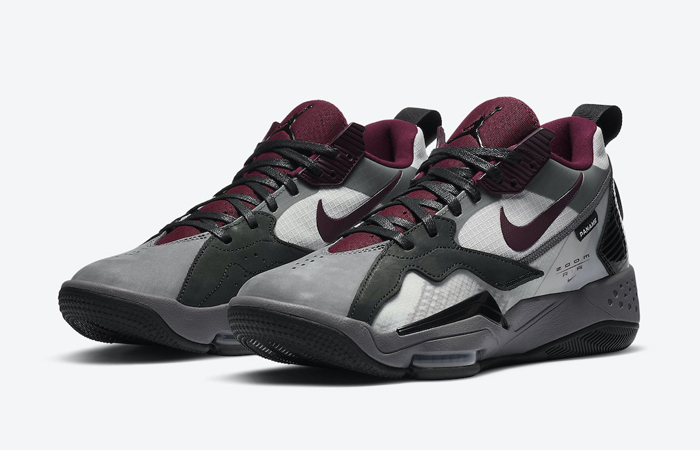 PSG Jordan Zoom 92 Neutral Grey Bordeaux DA2554-006 02