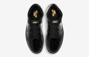 Air Jordan 1 High Patent Black Metallic Gold 555088-032 04