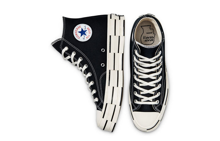 Brain Dead Converse Chuck 70 High Black 170549C 04