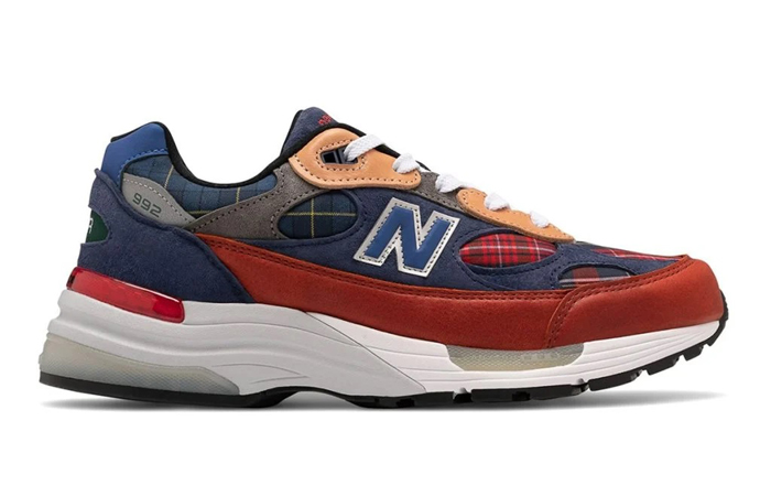 New Balance 992 Plaid Blue Red M992AD - Where To Buy - Fastsole