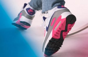 Nike Air Max 90 III Laser Pink Concord CT1887-100 on foot 03