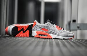 Nike Air Max 90 Lux Silver Bright Crimson CZ7656-001 06