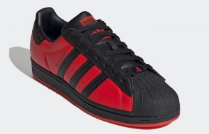 Spider Man Miles Morales adidas Superstar Black Red GV7128 02
