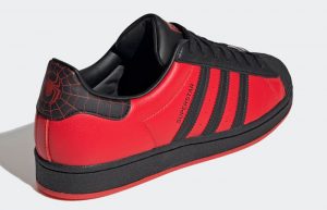 Spider Man Miles Morales adidas Superstar Black Red GV7128 05