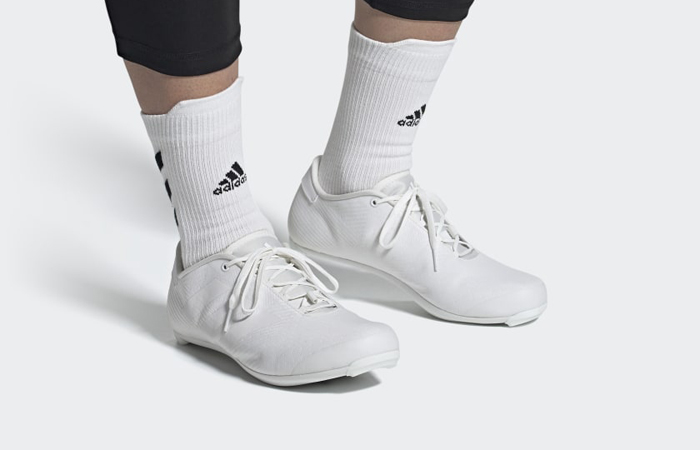 adidas The Road Cycling Shoes White FZ2240 on foot 01