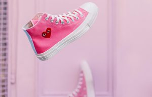 Comme des Garcons Play Converse Chuck Taylor All Star 70 High Pink 168301C 02
