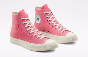 Comme des Garcons Play Converse Chuck Taylor All Star 70 High Pink 168301C 05