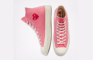 Comme des Garcons Play Converse Chuck Taylor All Star 70 High Pink 168301C 07