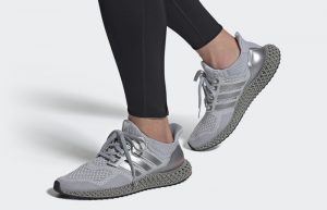 NASA adidas Ultra 4D Metallic Silver FX7753 on foot 03