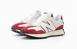 New Balance 327 Perforated Pack White Red MS327PE 02