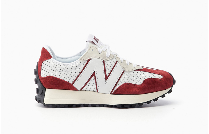 New Balance 327 Perforated Pack White Red MS327PE 03