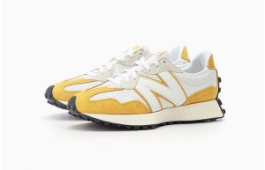 New Balance 327 Perforated Pack White Yellow MS327PG 02