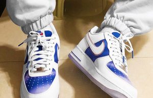 Nike Air Force 1 Low White Pacific Blue DC1404-100 on foot 01