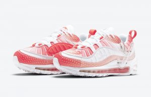 Nike Air Max 98 Bubble Track Red White Womens CI7379-600 02
