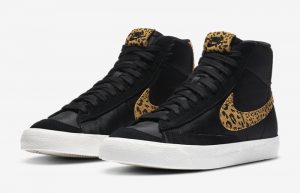 Nike Blazer Mid 77 Leopard Black Sail Womens DC9207-001 05