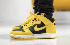 Nike Dunk High SP Yellow Black CZ8149-002 on foot 01