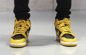Nike Dunk High SP Yellow Black CZ8149-002 on foot 02
