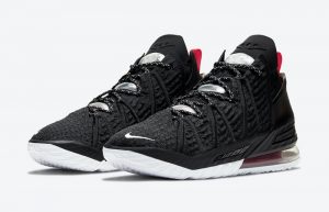 Nike LeBron 18 Black White CQ9283-001 02