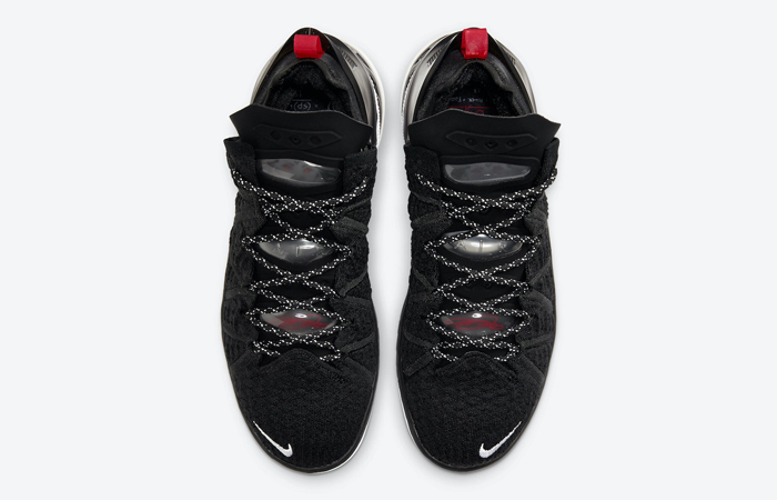 Nike LeBron 18 Black White CQ9283-001 04