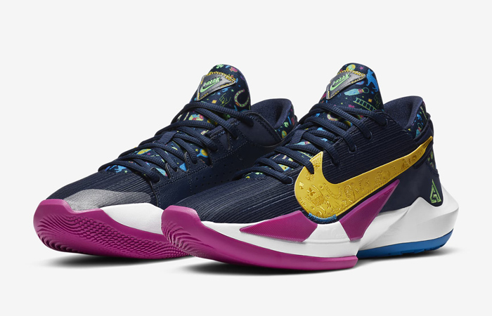 Nike Zoom Freak 2 Midnight Navy Fire Pink DB4689-400 - Where To Buy ...