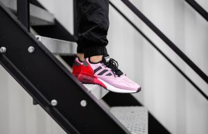 Ninja adidas ZX 2K Boost Pink Black FZ0454 on foot 02