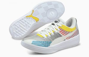 Puma Clyde All Pro White Yellow 194039-01 05