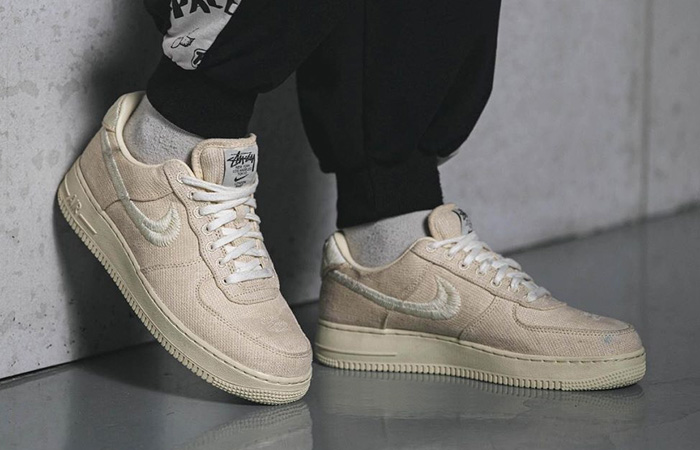 Stussy Nike Air Force 1 Low Fossil Stone CZ9084-200 - Where To Buy ...