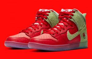 Todd Bratrud Nike Dunk High Strawberry Cough Red CW7093-600 front corner