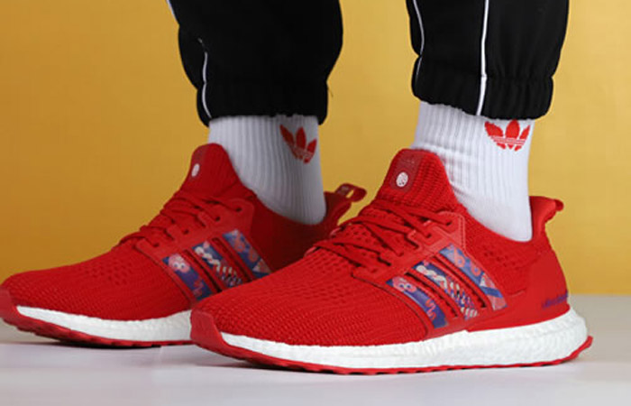 adidas Ultra Boost DNA Chinese New Year Scarlet White GZ8989 on foot 02
