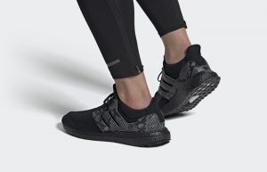 adidas Ultraboost DNA Black Python Core Black FZ2733 on foot 01